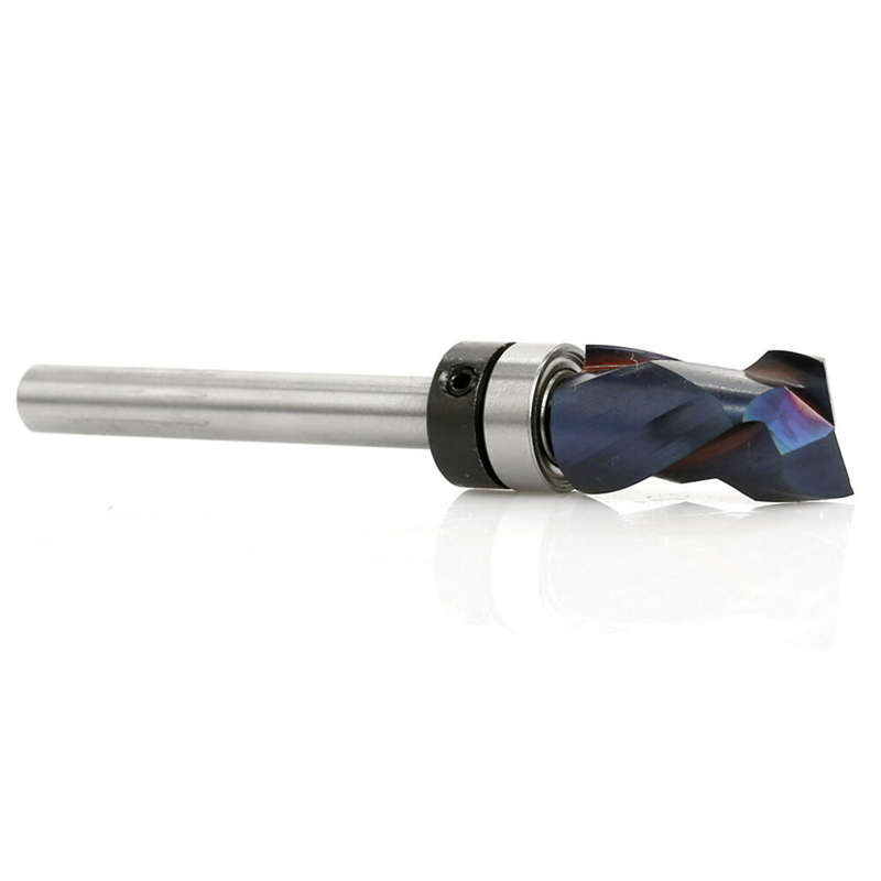 Blue Nano Coated High-End Milling Cutter Hard Alloy Extended Shaft Versatile Woodworking Tool Superi