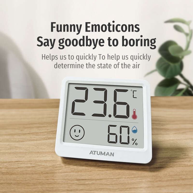 4PCS Xiaomi Duka Atuman THmini Electronic Temperature and Humidity Meter High Precision Vertical Inf
