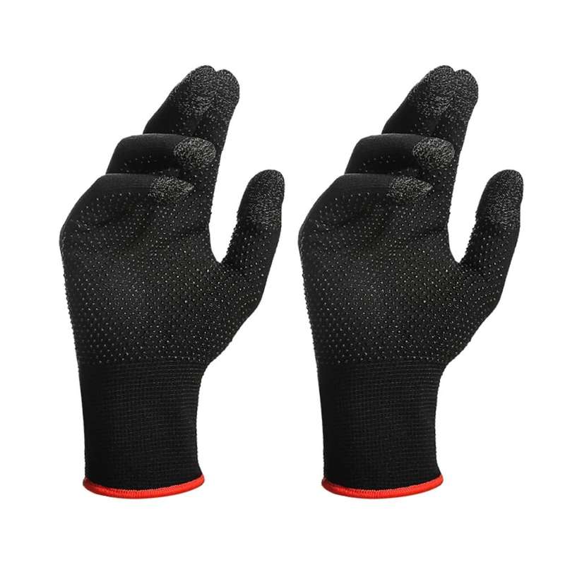 Anti Slip Touch Screen Gloves for Mobile Games Breathable Sweatproof Knit Thermal Gloves for PUBG FP