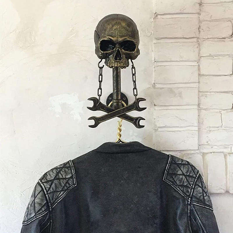 Motorcycle Skull Helmet Holder Skull Helmet Rack Wall Mount Hook Motorcycle Helmet Display Stand
