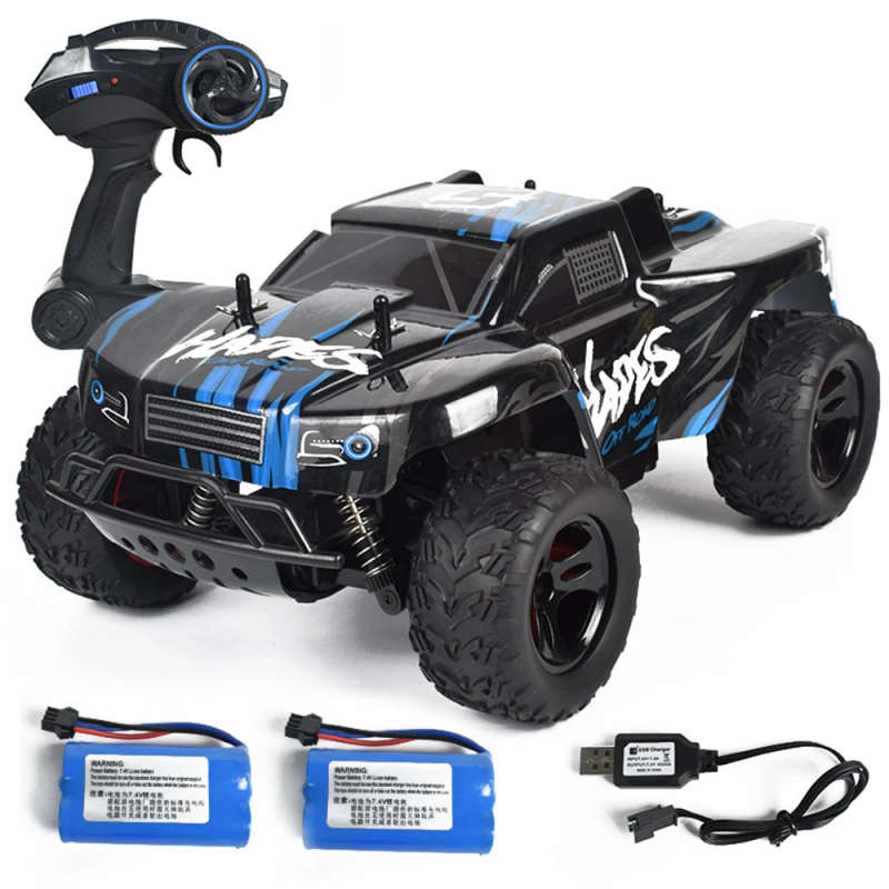 1/14 RTR Two Battery 2.4G RWD 30km/h RC Car Vehicles Models High Speed Off-Road Truck