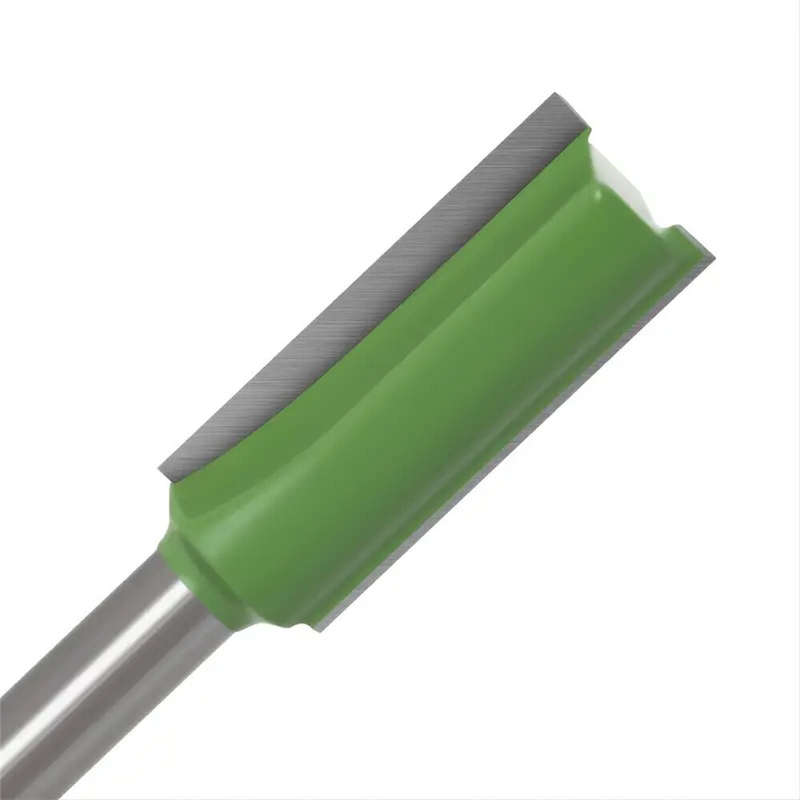 7PCS Straight Cut Router Bit Set Sturdy Tungsten Carbide 1/4" Shank Double Flute Milling Cutting Too