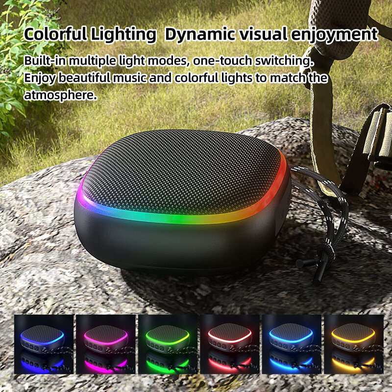 EBS-309 bluetooth 5.3 Speaker Portable Speaker 360 Stereo Surround Sound Bass RGB Light 1000mAh Batt