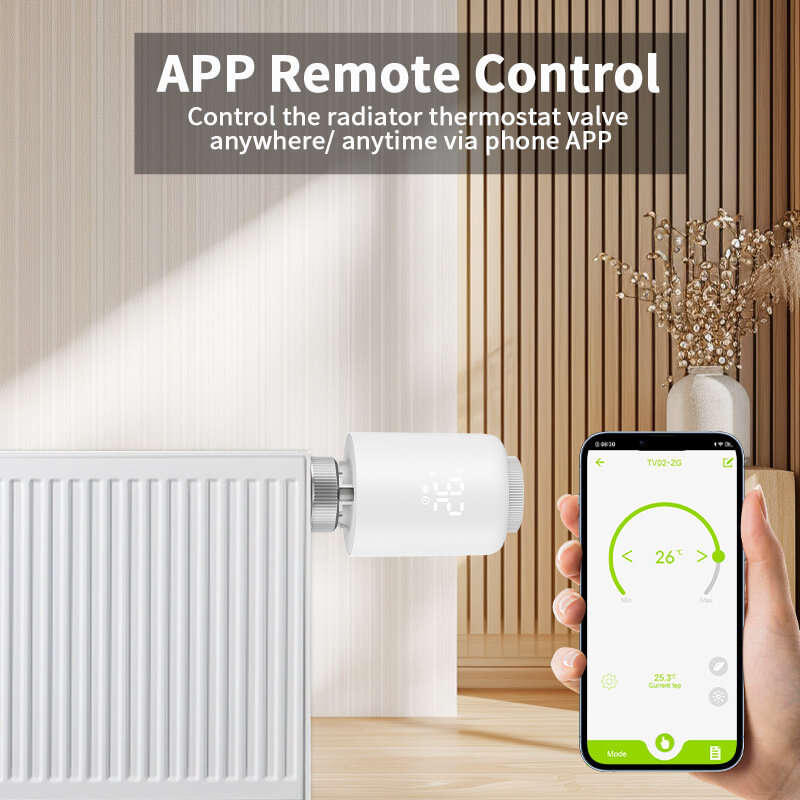 Tuya Zigbe Smart Thermostat Radiator Valve Temperature Schedule Setting Window Open Detection Functi