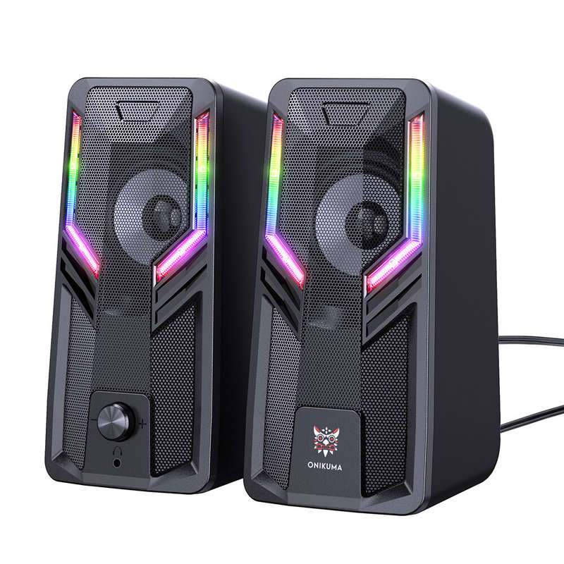 ONIKUMA G6 Computer Speaker 5W*2 Multimedia Speaker with 2.0 Channel HIFI Sound 360 Surround Sound R