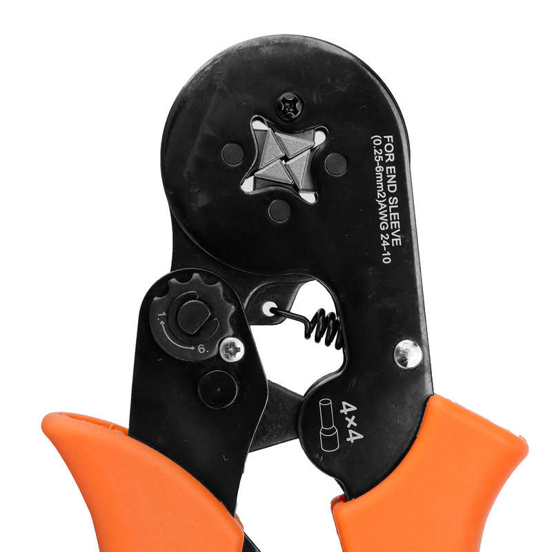 PARON JX-1687 6-4 Tube-type Terminal Crimping Plier Ratchet Labor-saving Crimping Pliers Sleeve-type