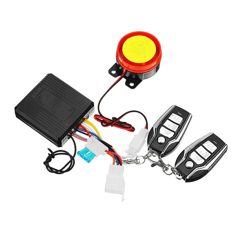 12V Motorcycle Two-way Anti-theft Security Alarm System with Engine Start Electric Scooter Remote Co