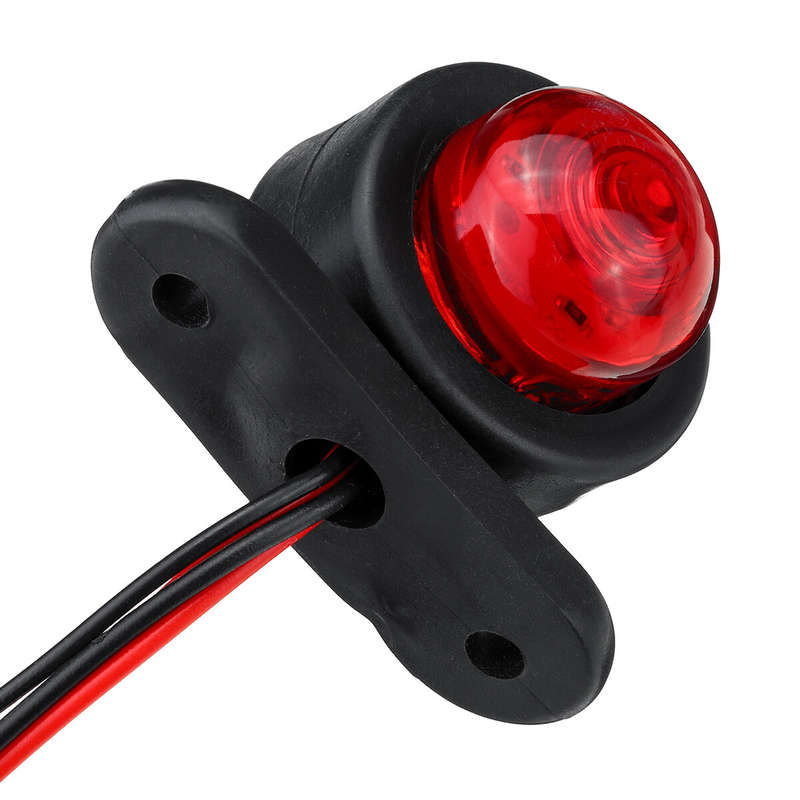 Mini Car Side Marker Lights Outline Lamps Waterproof Red White Universal Truck Trailer Caravan Lorry