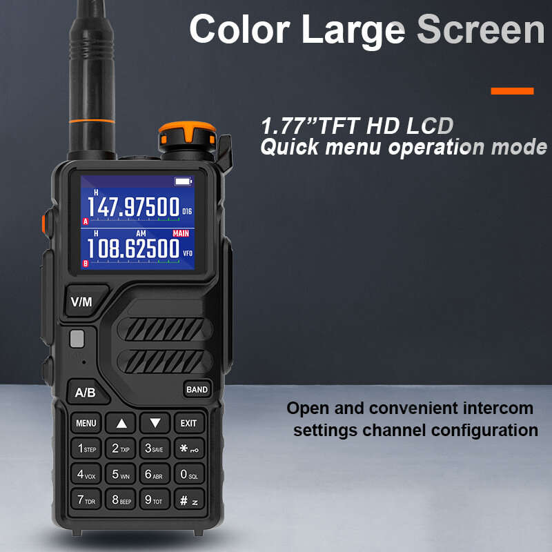 Baofeng K5 Plus Dual Band High Power Walkie Talkie Long Range 2500mAh Rechargeable NOAA Two-way Radi