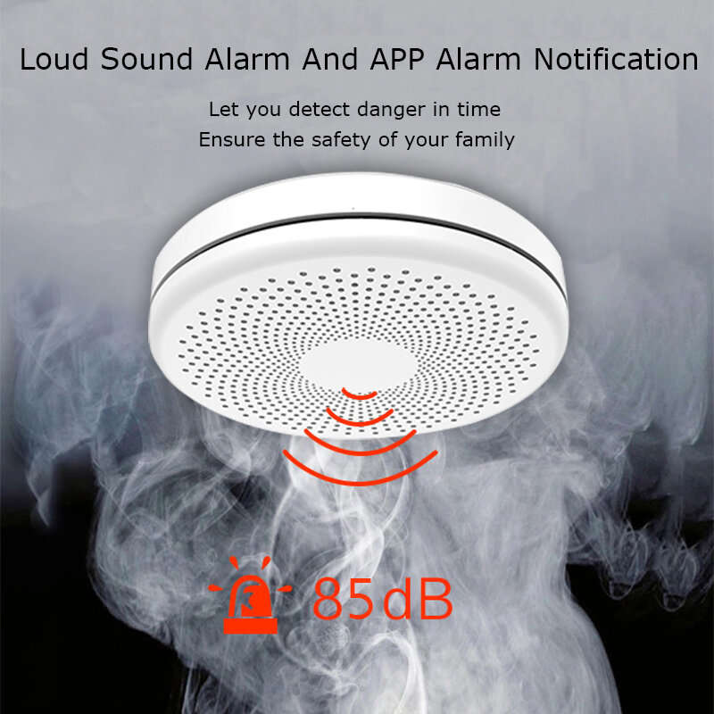 2 in 1 Version WiFi Function Tuya And Smart Life Smoke Detector Sensor & Carbon Monoxide Co Gas Dete