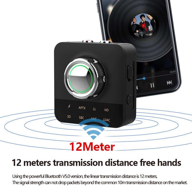LE506 Wireless Adapter LDAC Audio Receiver APT HD HiFi 3D Stereo Sound Hands-free Calling bluetooth