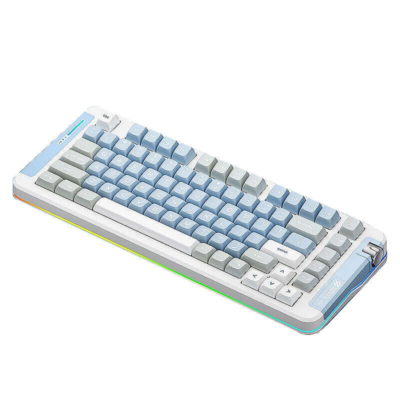MCHOSE X75 82 Kyes Mechanical Gaming Keyboard Hot Swappable Hyacinth/Ice Cream Switch RGB Type-C/2.4