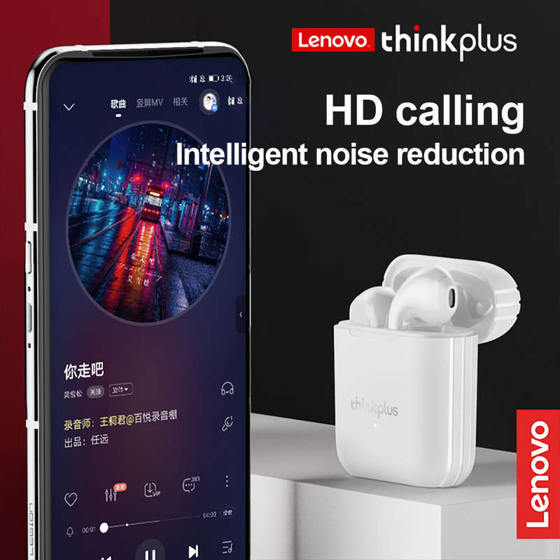 [New Upgarded]Lenovo LP2 TWS bluetooth 5.0 Earphone HiFi Stereo Bass AAC HD Audio ENC Noise Cancelli