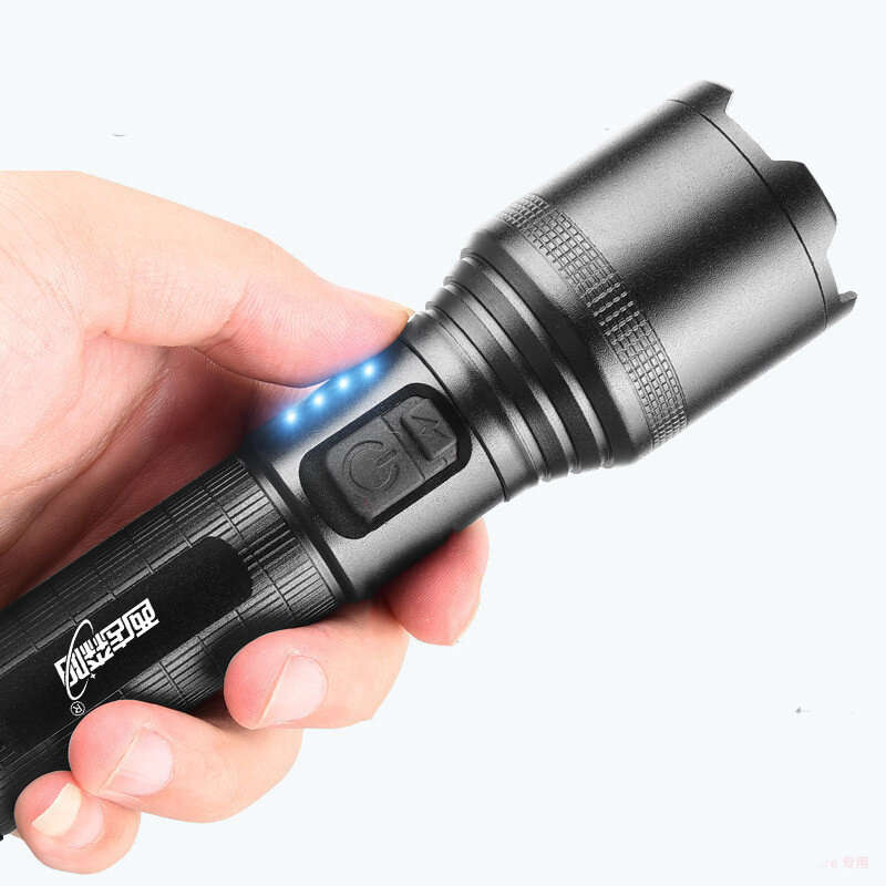 BIKIGHT Powerful XHP60 Flashlight Super Bright Portable Torch USB Rechargeable Outdoor Camping Tacti