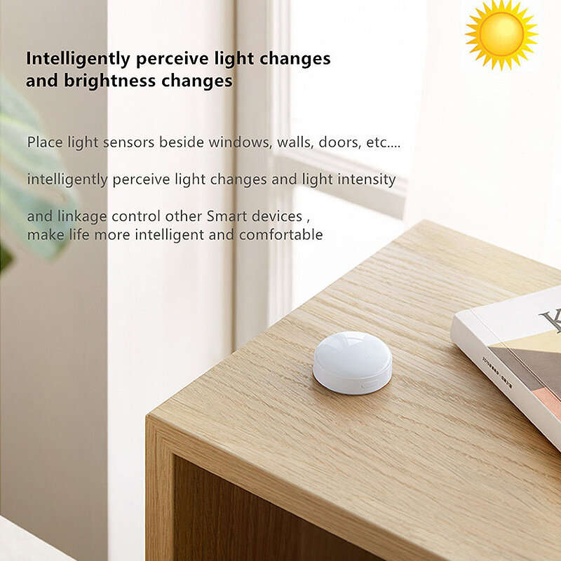Aqara T1 Smart Zigbe 3.0 Light Sensor Auto Smart Home Light Detector Brightness Sensor Magnetic APP