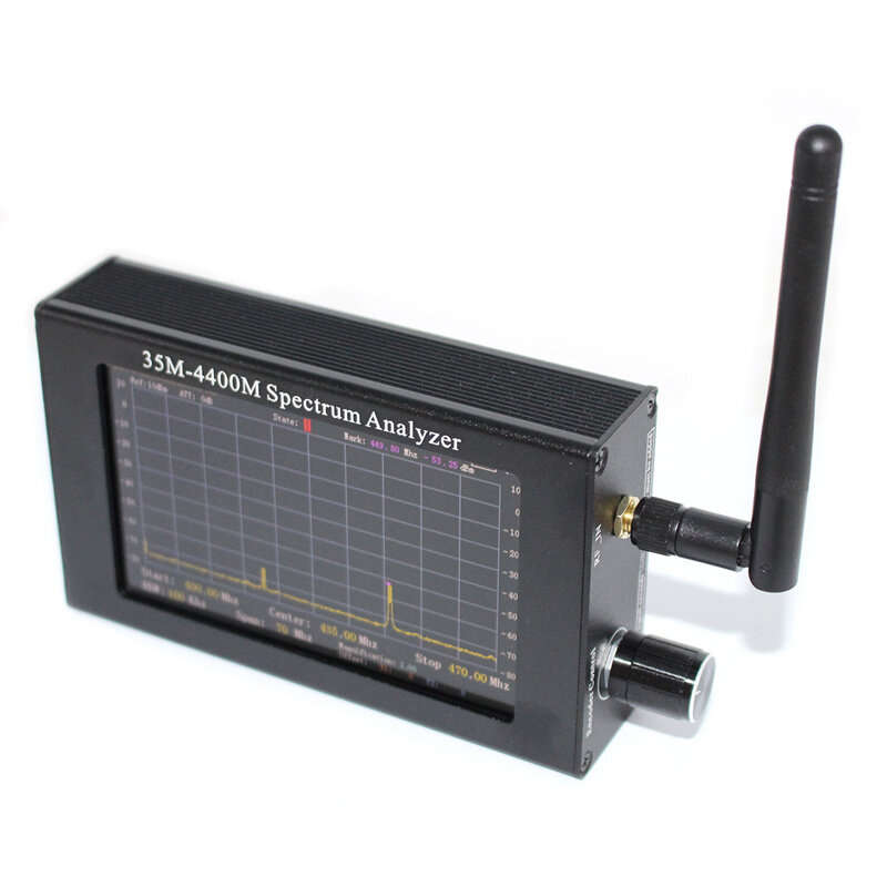35M-4400MHz Spectrum Analyzer 4.3 inch LCD TFT Screen Handheld Simple Spectrum Analyzer Measurement