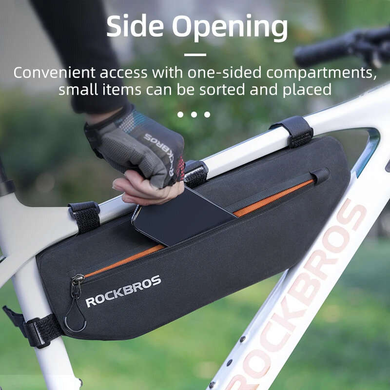ROCKBROS Waterproof Bike Bag 3L Large Capacity Dirt-resistant Cycling Top Front Tube Frame Bag Bicyc