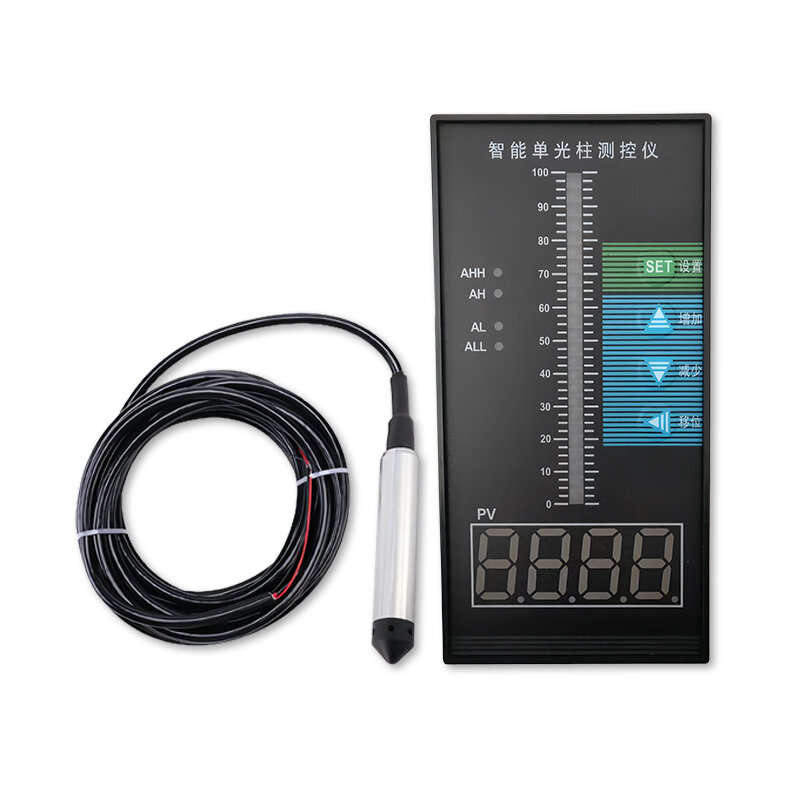 5-Meter Liquid Level Transmitter with IP65 Protection LED Display Anti-Clogging Design Quick Respons