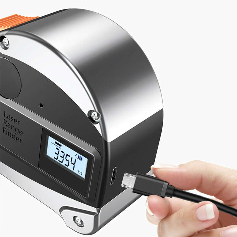 DANIU 30M Laser Rangefinder Anti-fall Steel Tape High Precision Infrared Digital Laser Distance Mete