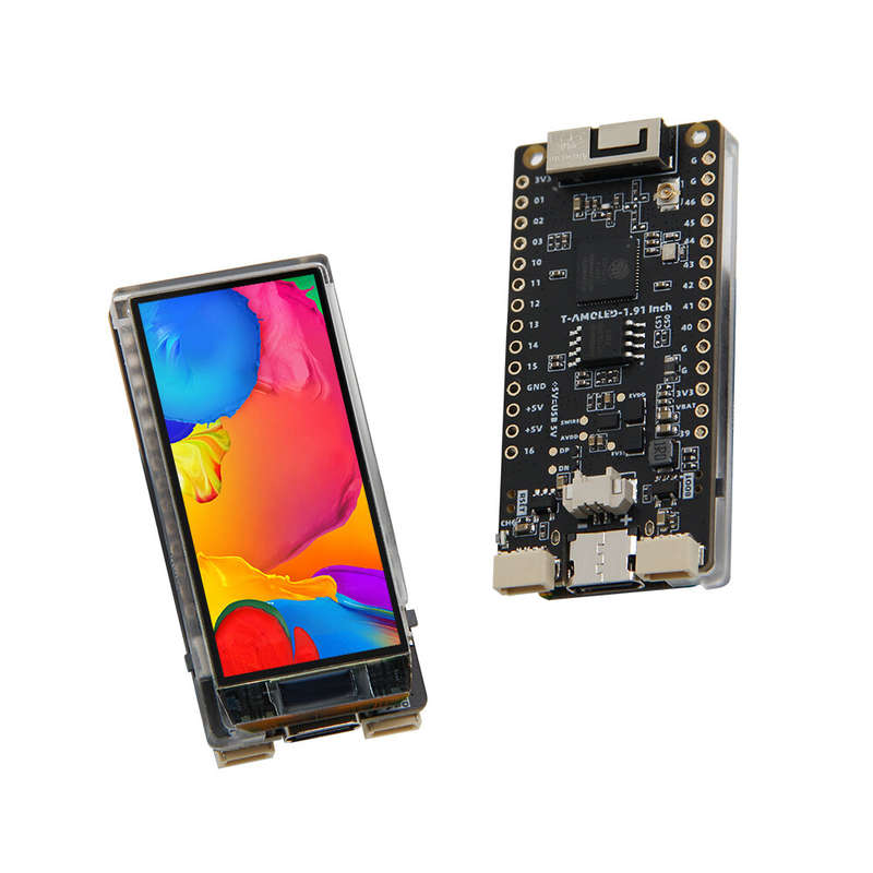 LILYGO T-Display-S3 AMOLED Screen ESP32-S3 1.91-inch RM67162 Display Development Board WiFi Bluetoot