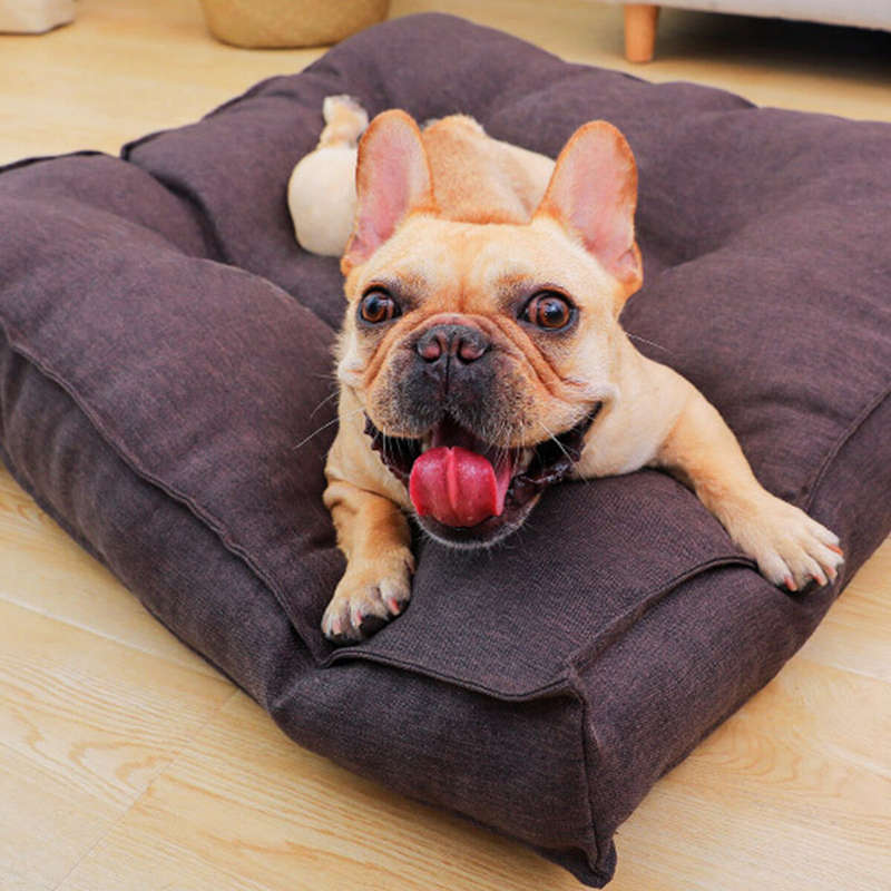 Pet Calming Bed Soft Warm Cat Dog House Small Large Washable Mat Detachable Puppy Supplies 120x120x1