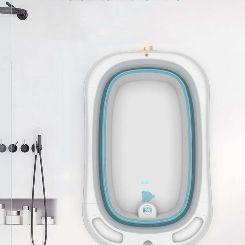 140CM 11.1KG Portable Folding Adult Bathtub Surround Lock Temperature Multifunctional Storage