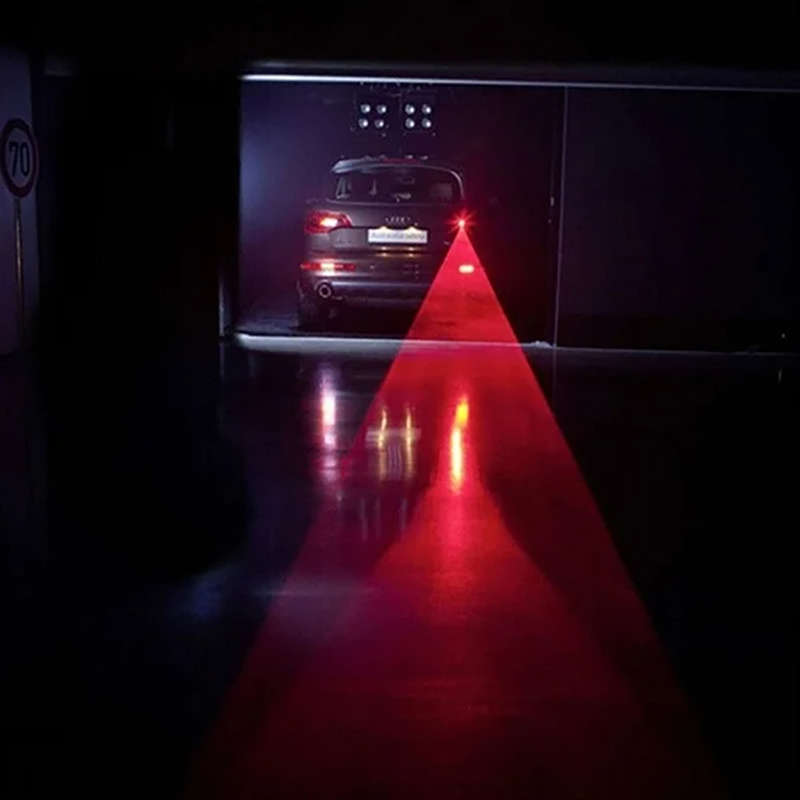 Car Auto LED Laser Fog Light Motorcycle Tail Lamp Vehicle Anti-Collision Taillight Brake Braking War