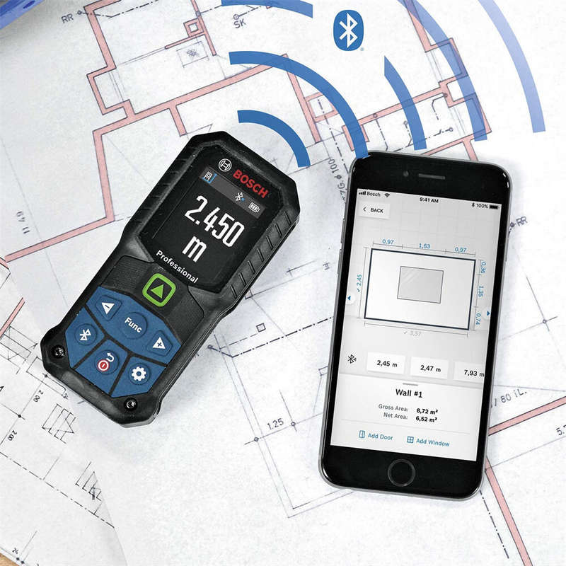 Professional GLM 50-27 CG Laser Measure Instrument 50M Green Laser Rangefinder IP65 Bluetooth Electr