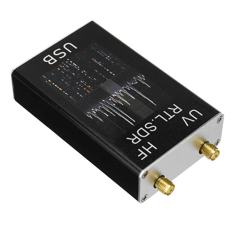100KHz-1.7GHz Full Band UV HF RTL-SDR USB Tuner Receiver USB Dongle with RTL2832U R820T2 Ham Radio R