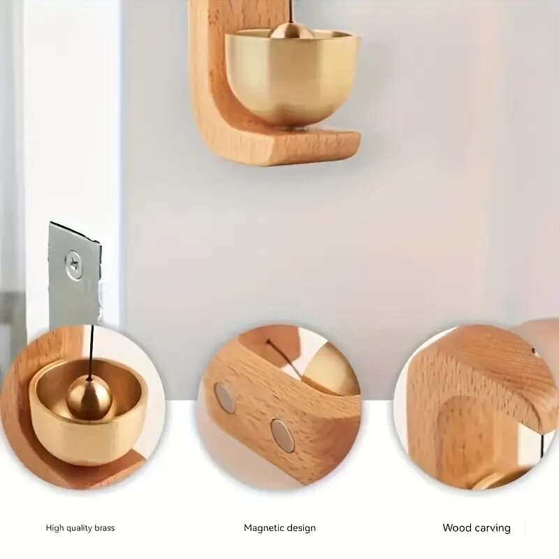 Multifunctional Door Opening Shopkeepers Bell Brass Bell Suitable For Installed On The Door Wall Ent