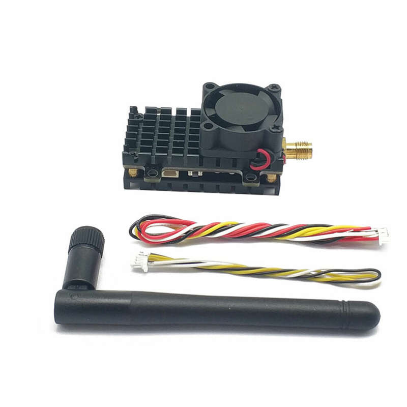 EWRF Long Range FPV System 5.8Ghz 2W FPV Wireless VTX Transmitter 2000mW and 3 Channel Dual Video Ca