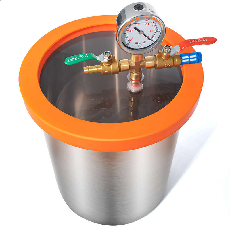 Topshak Ts-Vp1 Vacuum Pump With 3 Gallon Vacuum Chamber And 1/4 Hp 220V 2.5 Cfm/ 110V 3.0 Cfm Air Co