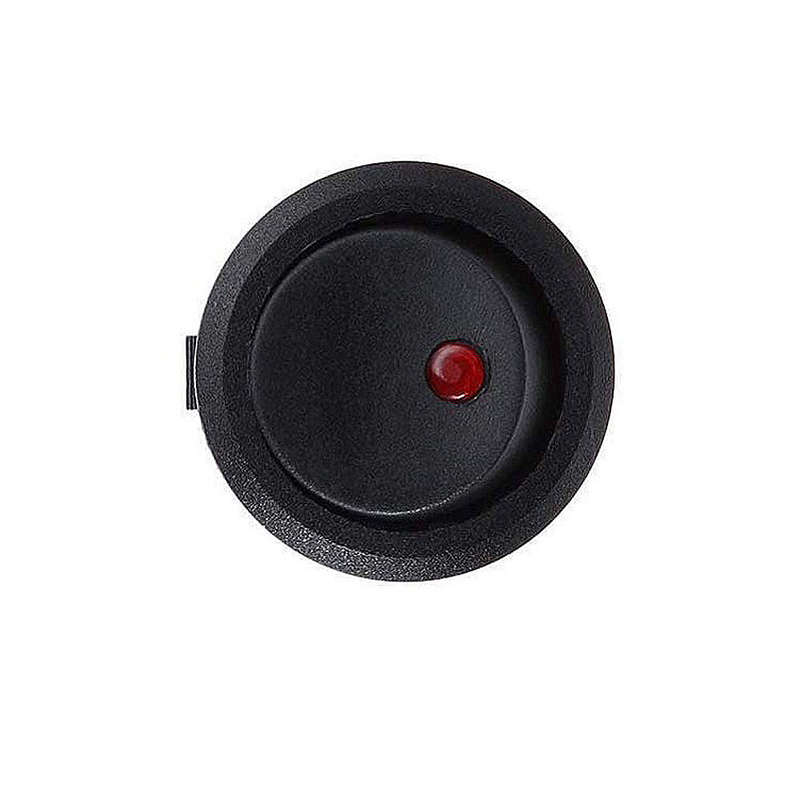 20PCS 3Pin 20A 12V Round Rocker Toggle Switch with LED Light Blue Yellow Red Green Light On-Off Cont