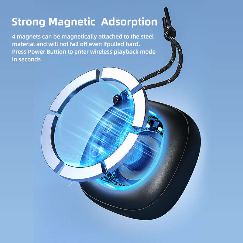 EBS-309 bluetooth 5.3 Speaker Portable Speaker 360 Stereo Surround Sound Bass RGB Light 1000mAh Batt