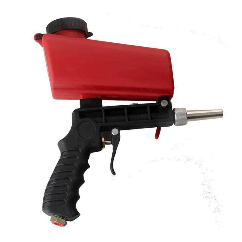 Portable Gravity Pneumatic Sandblasting Gun 90psi High-Pressure Adjustable Flow Large Capacity Versa