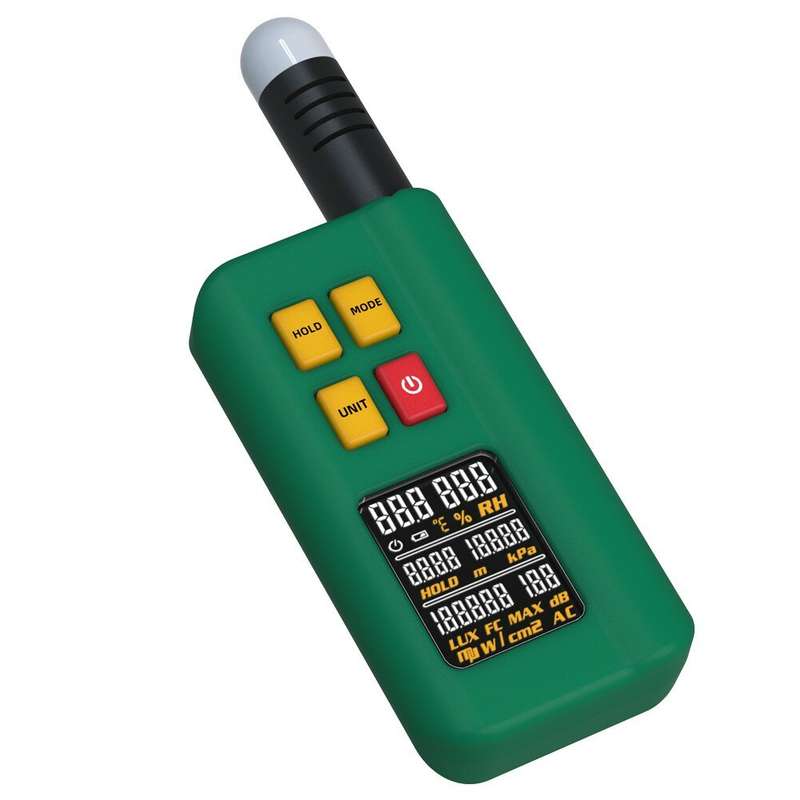 BSIDE GX1 4in1 Comprehensive Tester Ambient Temperature Humidity Light Noise Altitude Tester with De