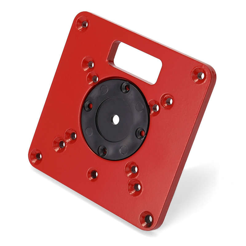 Multifunctional Router Table Insert Plate Woodworking Benches Aluminium Wood Router Trimmer Models E