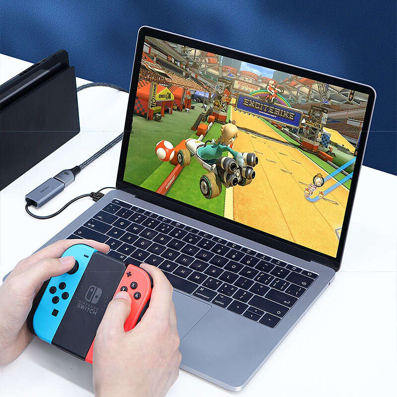 HAGiBiS USB 3.0 Video Capture Card HD to USB/Type-C Game Grabber Record 1080P/60Hz Aluminum Alloy Sh