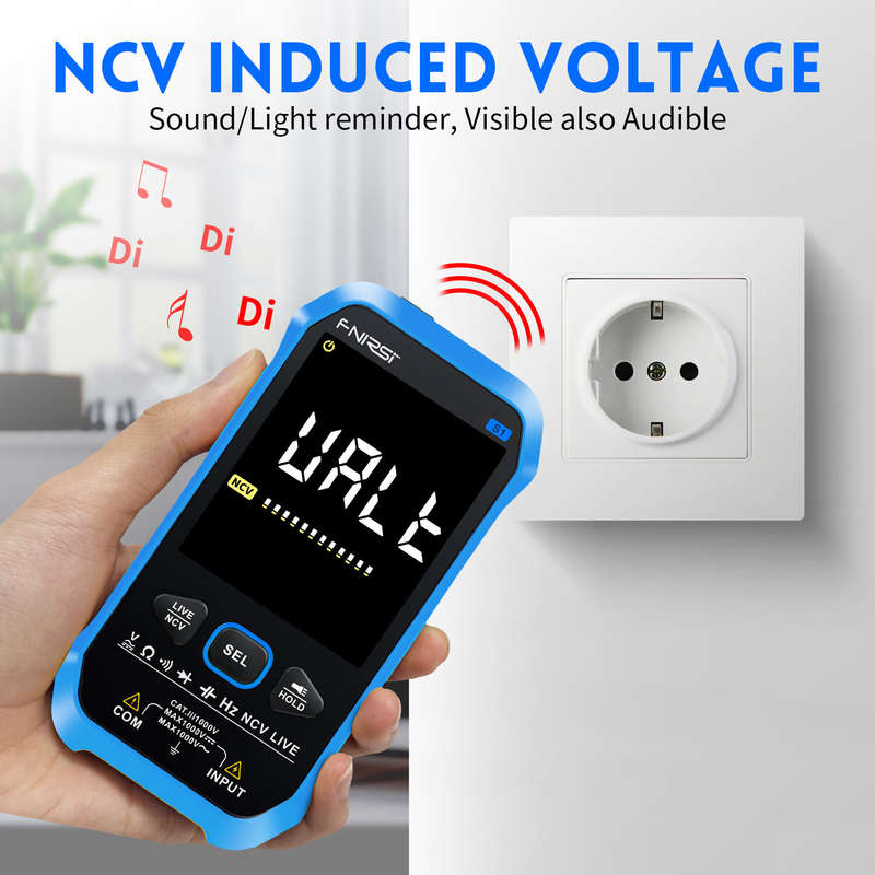 FNIRSI-S1 9999 Counts Digital Multimeter AC DC Voltage Resistance Capacitance Diode NCV Hertz Live W