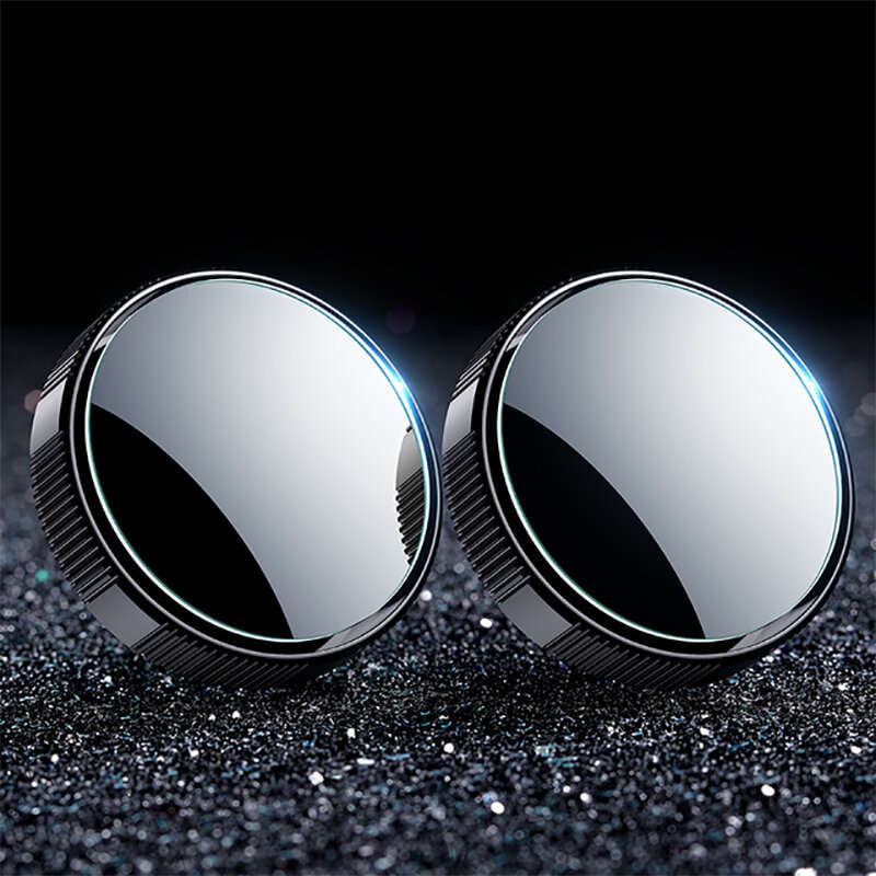 CAFELE 2PCS Adjustable Car Mirror Blind Spot Mirror Auxiliary Mirror HD 360 Wide Angle Crew Suction