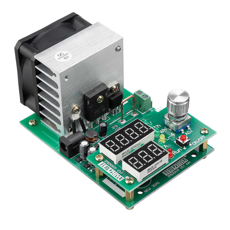 Original ZHIYU 60W / 110W 9.99A 30V Constant Current Electronic Load Aging Battery Capacity Tester