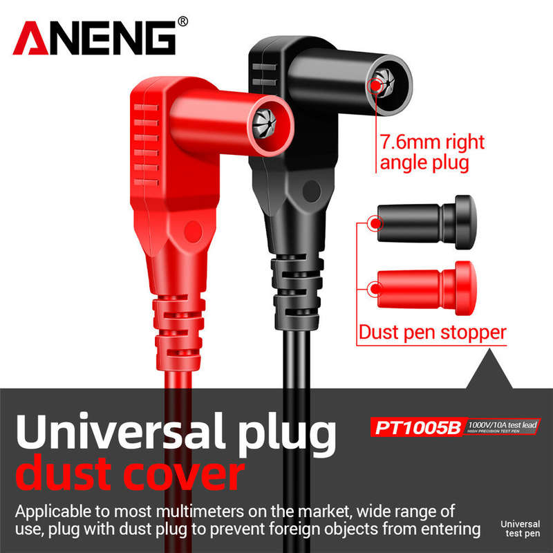 ANENG PT1005B 10A 1000V Digital Multimeter Probe Universal Test Lead Needle Pin Wire Pen Cable Kit C