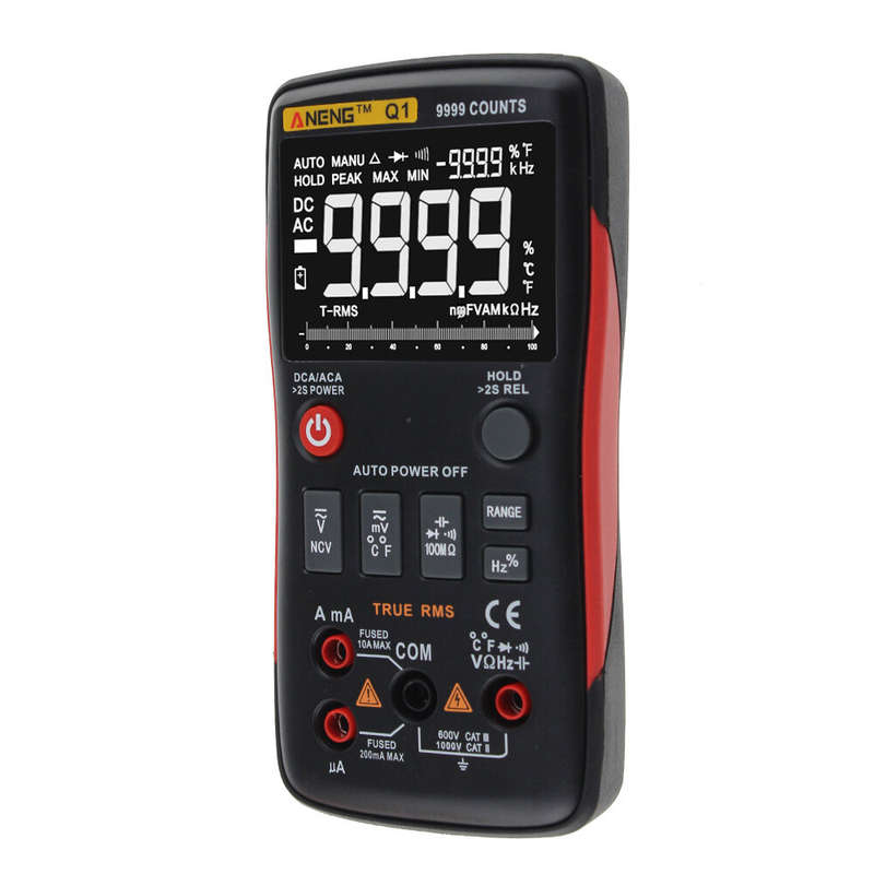 ANENG Q1 9999 Counts True RMS Digital Multimeter AC DC Voltage Current Resistance Capacitance Temper