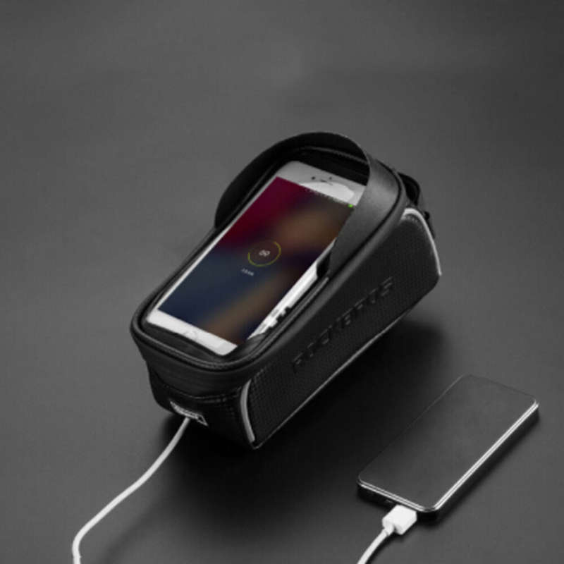 ROCKBROS Bicycle Bag Frame Front Tube Cycling Bag Phone Mount Bag Waterproof Phone Case Holder Bag 6