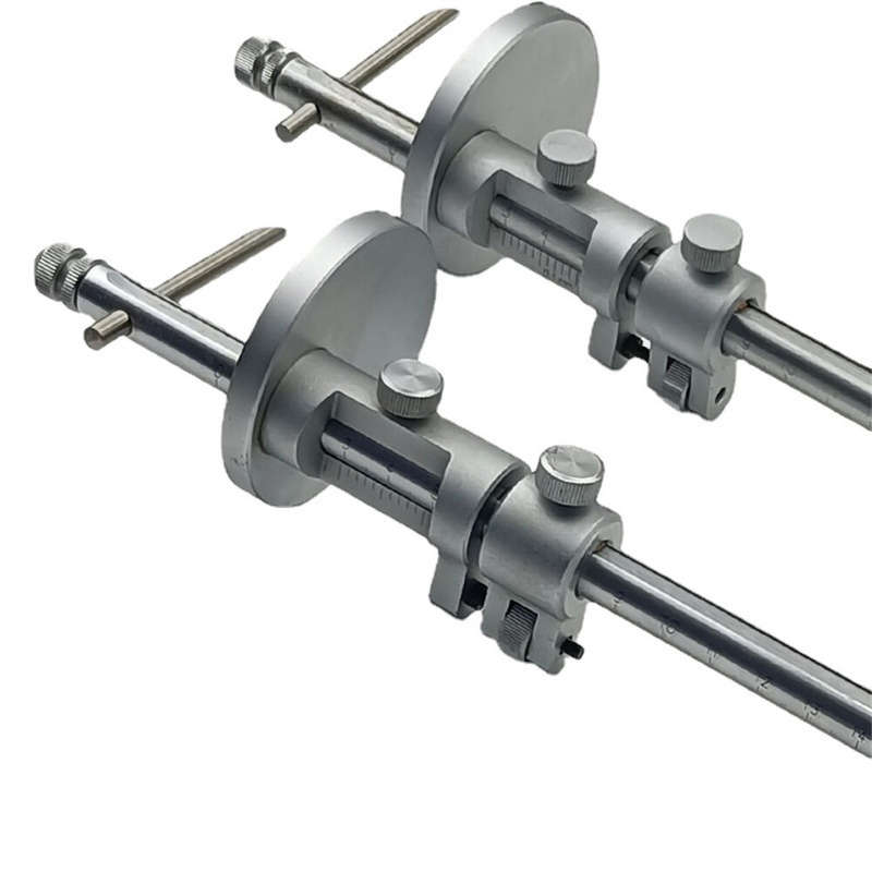 ETOPOO Woodworking Marking Tool with Stainless Steel Round Plate for Precise 0-500mm Lines - Perfect