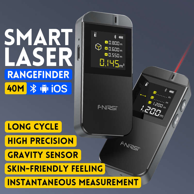 Fnirsi-IR40 Laser Distance Meter with Infrared Measurement and Electronic Ruler for Room Measurement