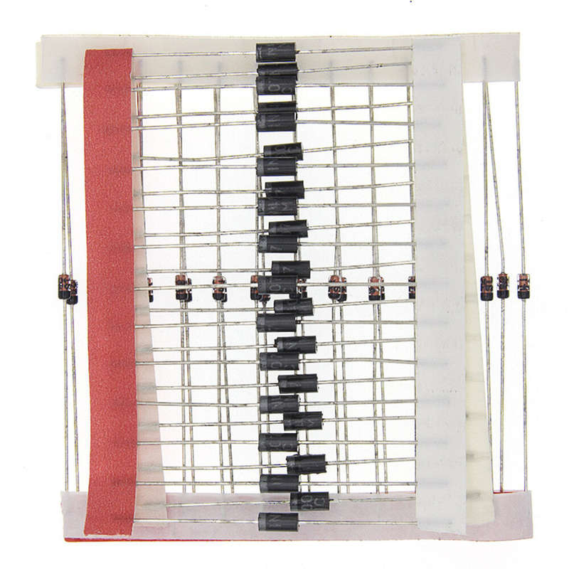100PCS 8 Kinds Schottky Diode Transistor Package 1N4148 1N4007 1N5819 1N5399 FR107 FR207 1N5408 1N58