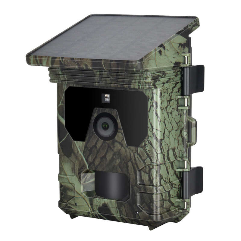 HC600A 24MP 1080P Solar Panel Hunting Camera Outdoors IP65 Waterproof Infrared Night Vision Monitori