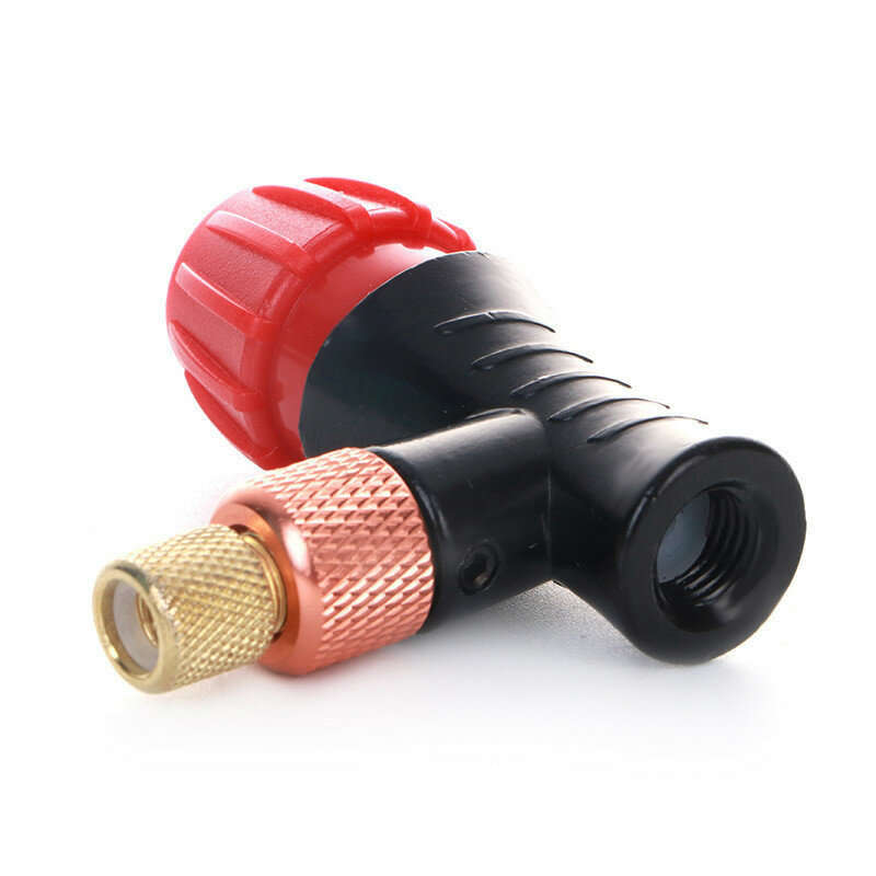 Fast Inflatable Bicycle Inflator Head Portable CO2 Gas Bottle Pump Head Adapter For Bike Air Pump