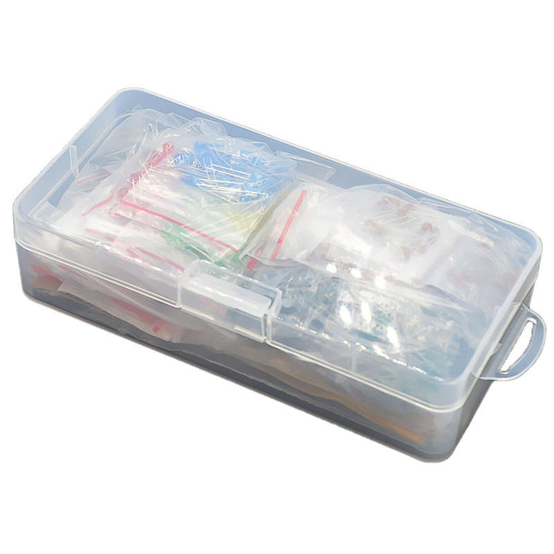 1390PCS 6 Kinds of Electronic Component Packages Resistor Electrolytic Capacitor LED Light-emitting